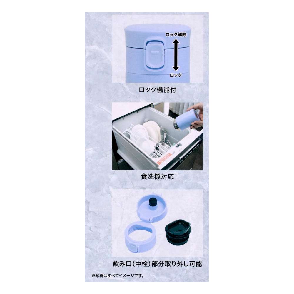 LIFELEX　洗いやすい　ワンタッチボトル　２００ｍｌ　ブルー　ＯＴ２００－ＢＬ ブルー 200ｍｌ