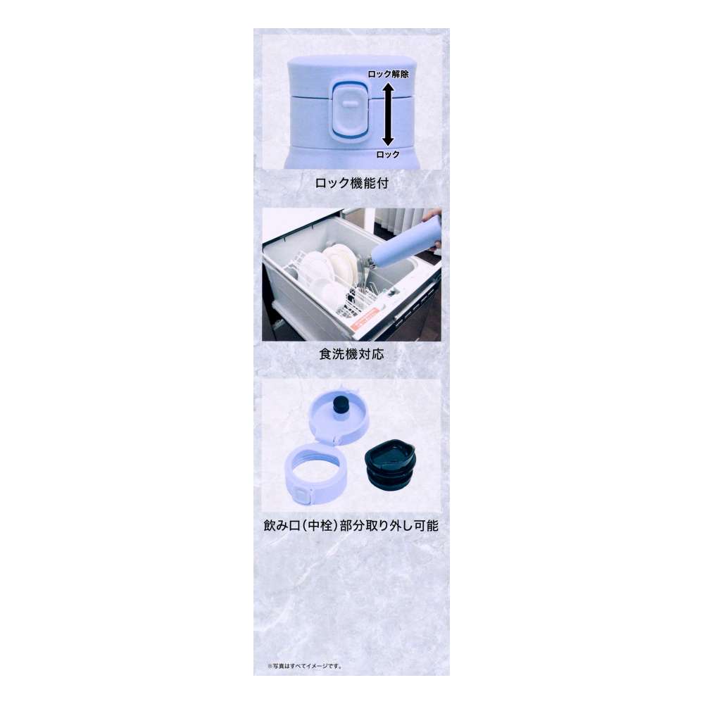 LIFELEX　洗いやすい　ワンタッチボトル　７００ｍｌ　ブルー　ＯＴ７００－ＢＬ ブルー 700ｍｌ