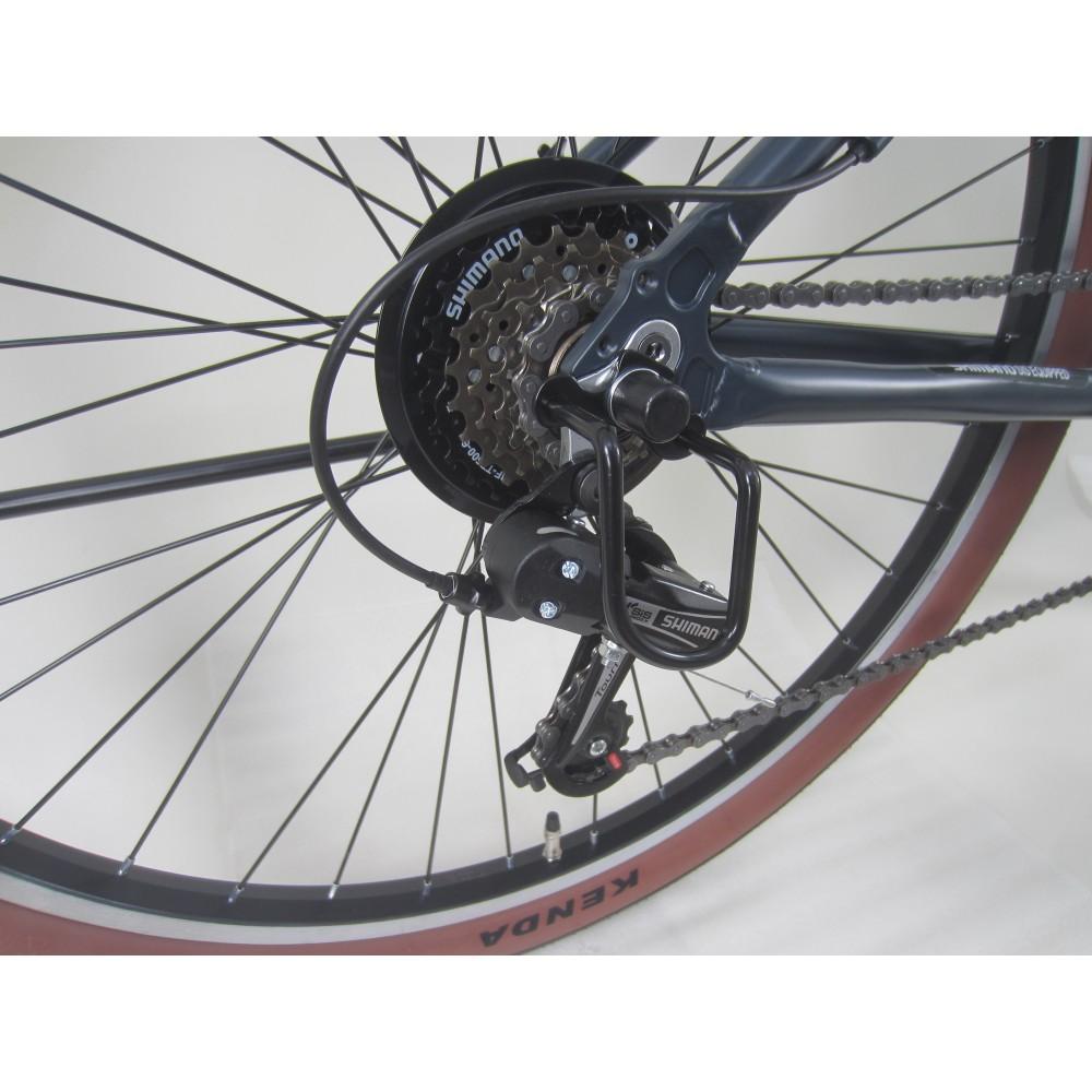 ２７．５インチ クロスバイク アルミフレーム 外装６段 チャコールグレー チャコールグレー