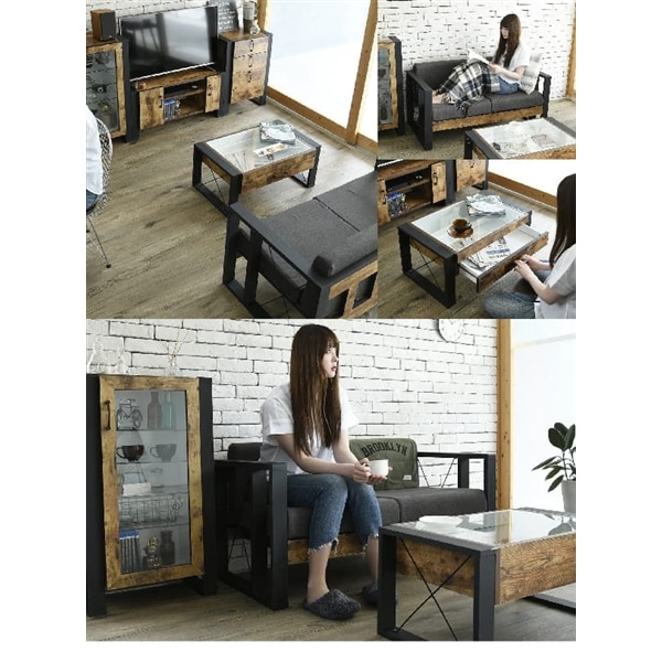 ブルックリンテーブル FBR－0005－BKBR 収納・家具 ホームセンターコーナンの通販サイト