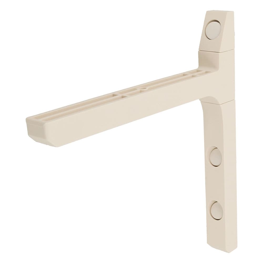 ベスト マジカルピンでつける棚受け 1×6 ホワイト 1×6ホワイト