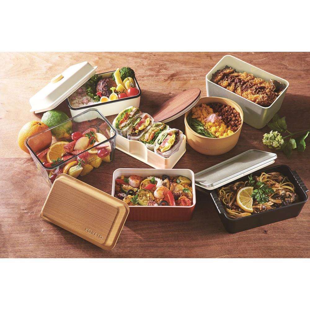 弁当箱 コレト ランチボックス 本体 深 アルミ風 中容器付き