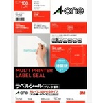3M エーワン （TM）  ラベルシール（プリンタ兼用）キレイにはがせるタイプ 1面100枚 31250