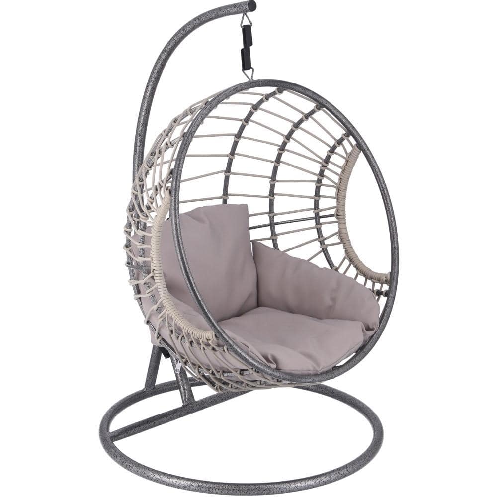 不二貿易　ペット用ハンギングチェア　半円　ＧＹ　幅６０奥行６１．５高さ９２ｃｍ