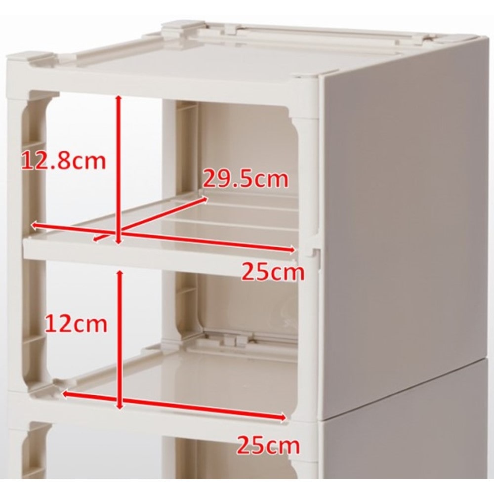 サンコープラスチック　シューズラック・カクストレージ　Ｐ－００３ ベージュ