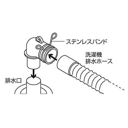 SANEI 洗濯機排水トラップエルボPH554FSA