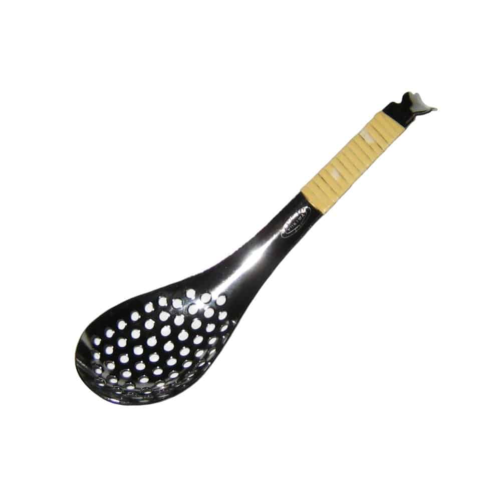 １８－８　籐づる巻　レンゲスプーン　穴明