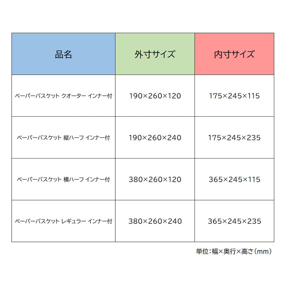 【アウトレット】LIFELEX ペーパーバスケット　縦ハーフ　ブラウン　インナー付 縦ハーフ　ブラウン