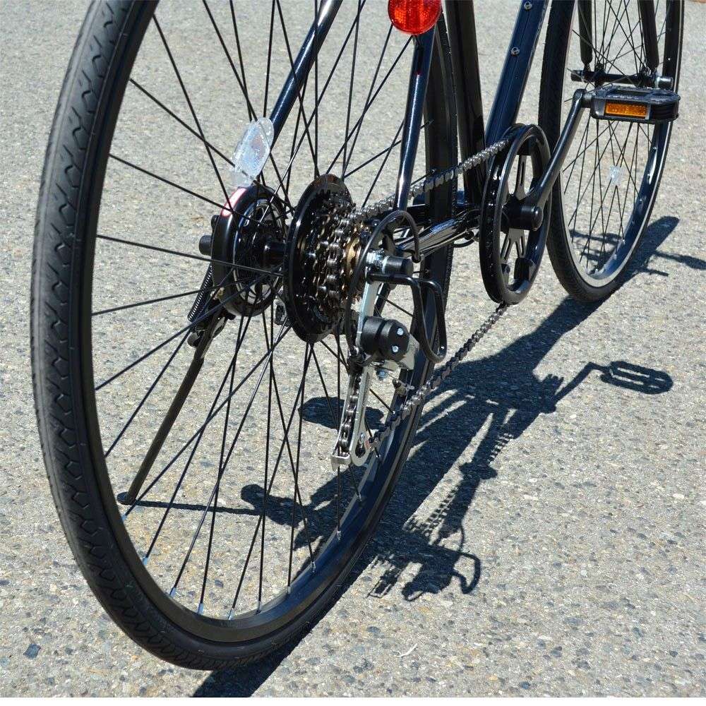 SOUTHERNPORT 700Cクロスバイク外装6段 艶ブラック 25-CRT700C（KN）（BK）