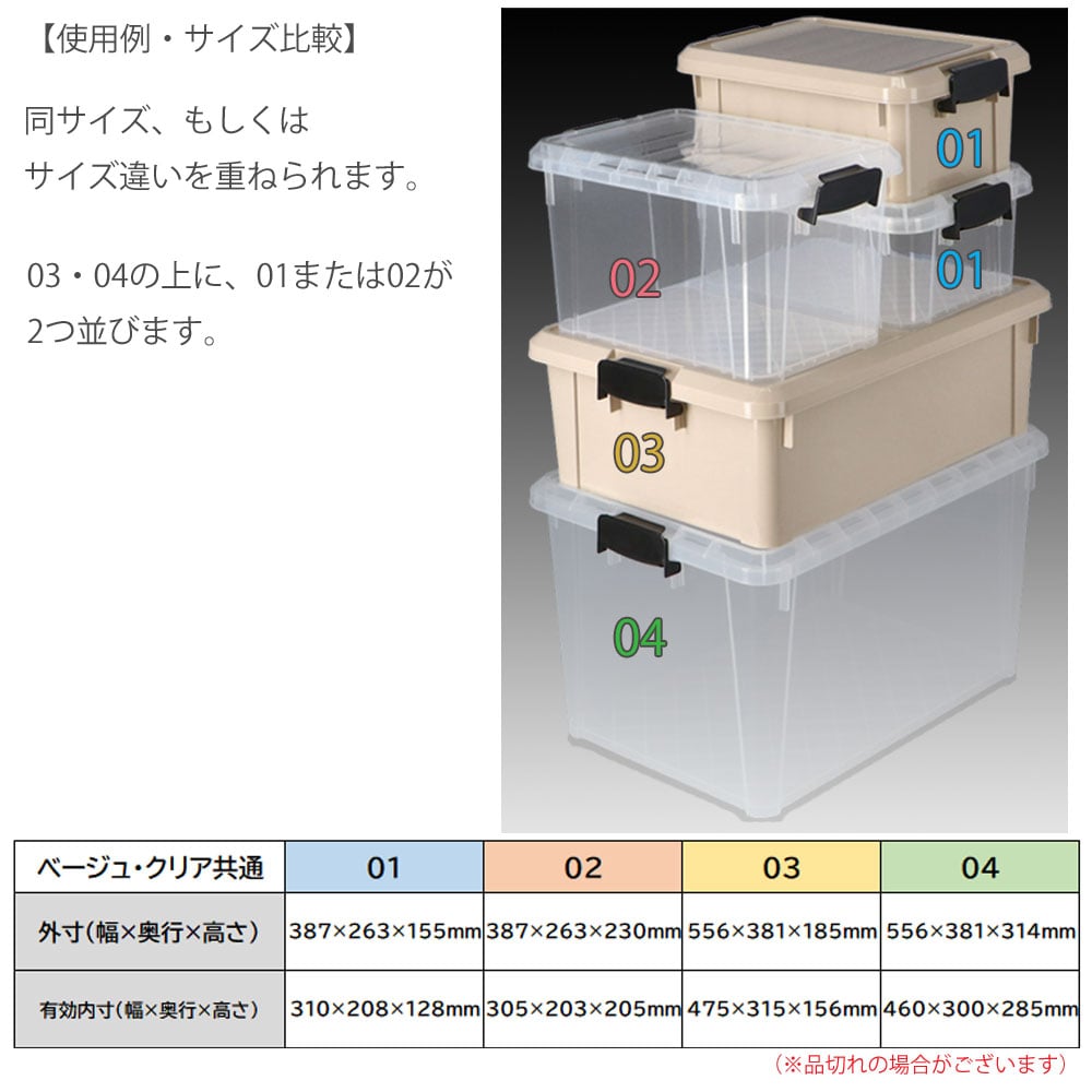 PROACT タフネスコンテナ ＃０２クリア ＃０２クリア