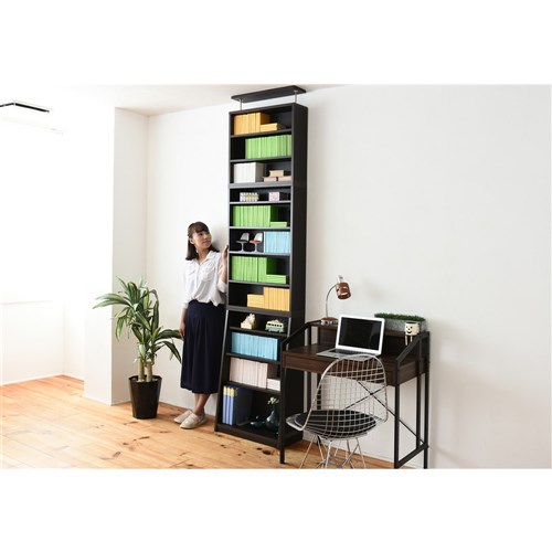 １cmピッチ薄型本棚　幅６０ 上置きセット　ＹＨＫ－０２１４ＳＥＴ－ＤＢ ダークブラウン ダークブラウン