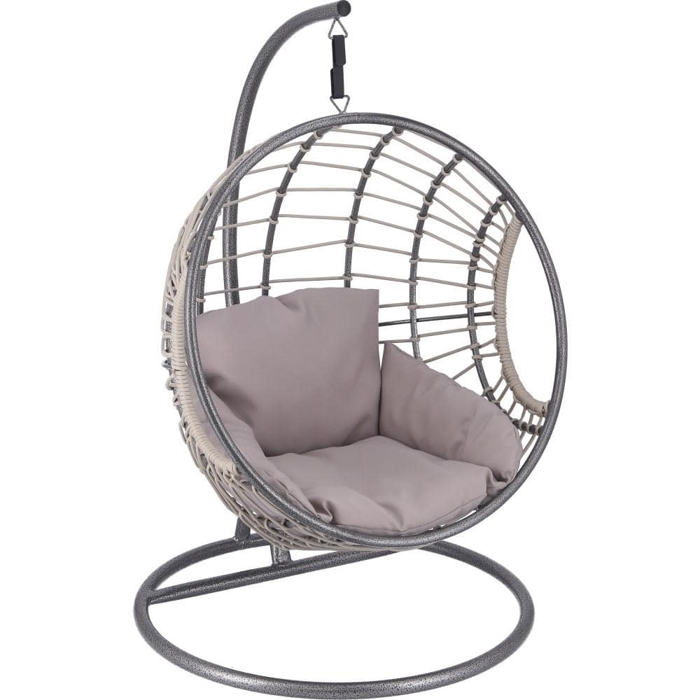 不二貿易　ペット用ハンギングチェア　半円　ＧＹ　幅６０奥行６１．５高さ９２ｃｍ