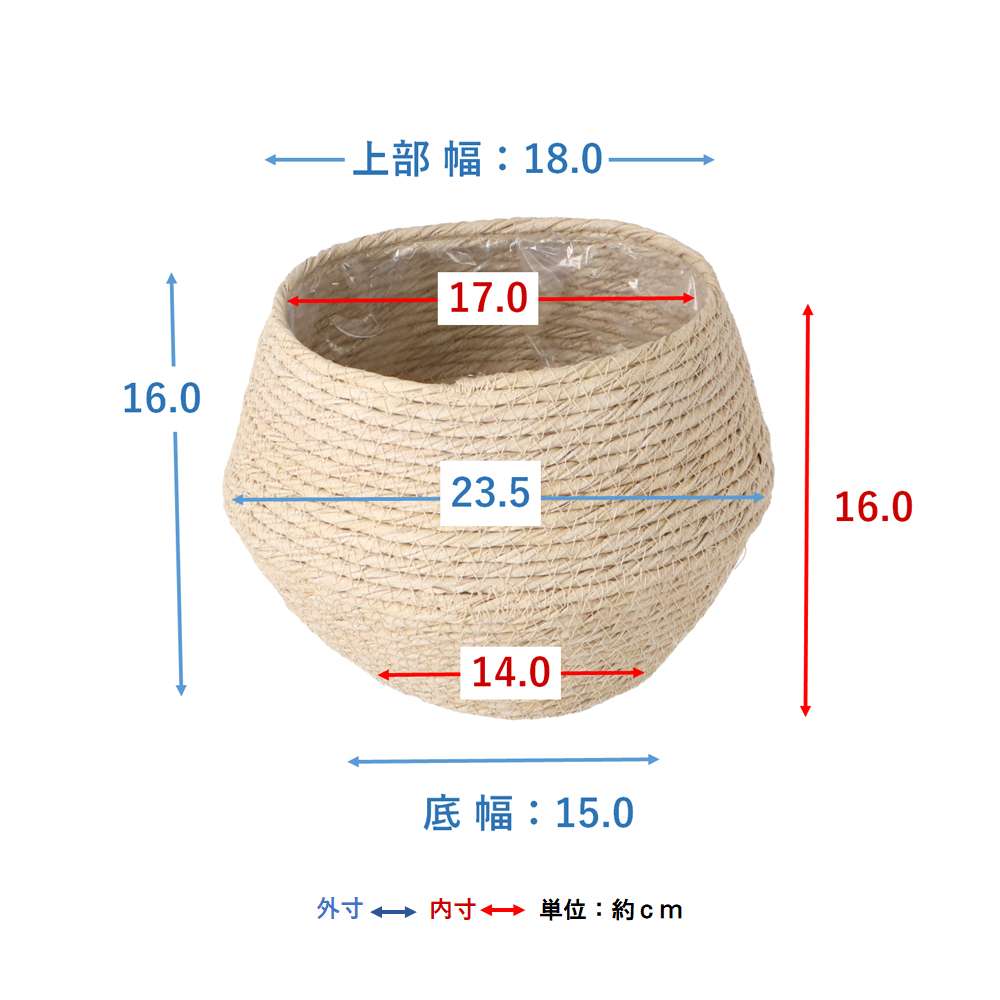 LIFELEX　鉢カバーバレル　ＢＥ　４号　ＨＫ０９－０４４６ BE　4号