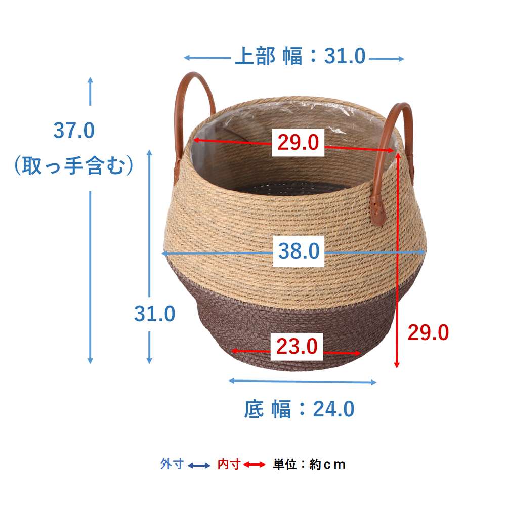 LIFELEX　鉢カバーバレル取手付　ＤＢＲ　８号　ＨＫ０９－０５８３ DBR 8号