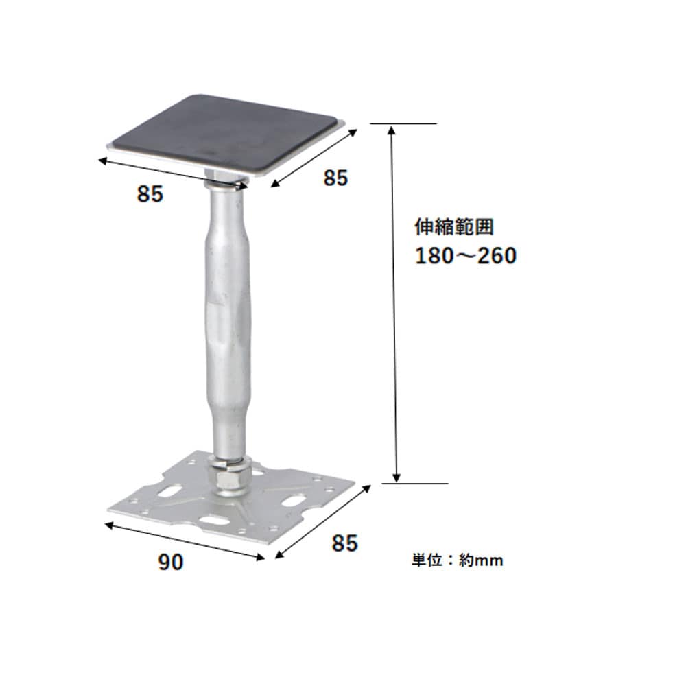 PROACT　鋼製束フラット型　ＫＲ０３－７４８７　シルバー KR03-7487