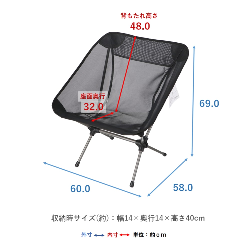 SOUTHERNPORT メッシュバケット チェアL SP23-7480