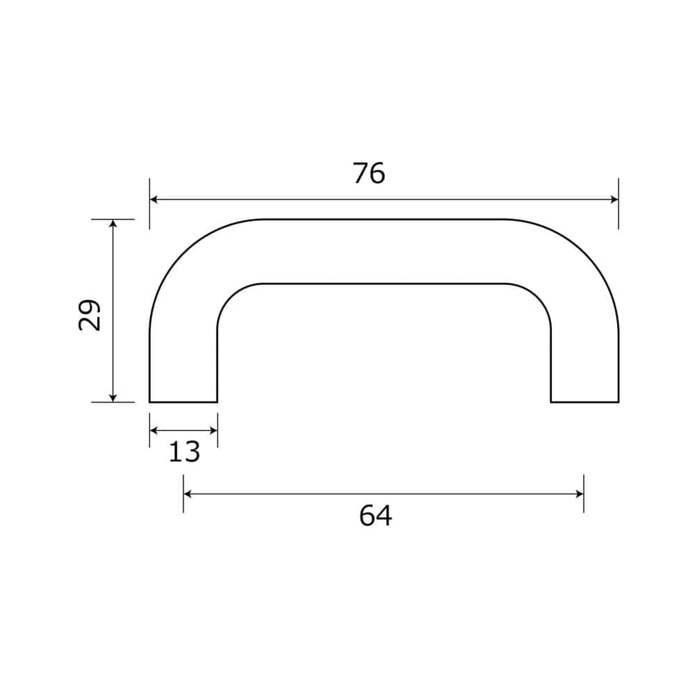 和気産業　木製取手　パイン　ＴＷ－００８　６４ＭＭ
