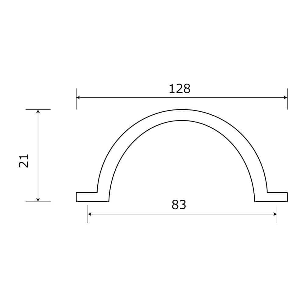 和気産業　アンティック取手　ＴＷ－２６８　クロ　８３ＭＭ