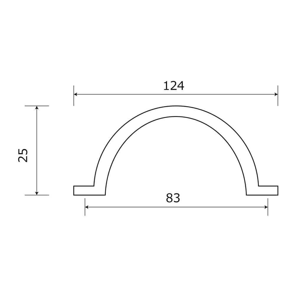 和気産業　アンティック取手　ＴＷ－２６９　クロ　８３ＭＭ