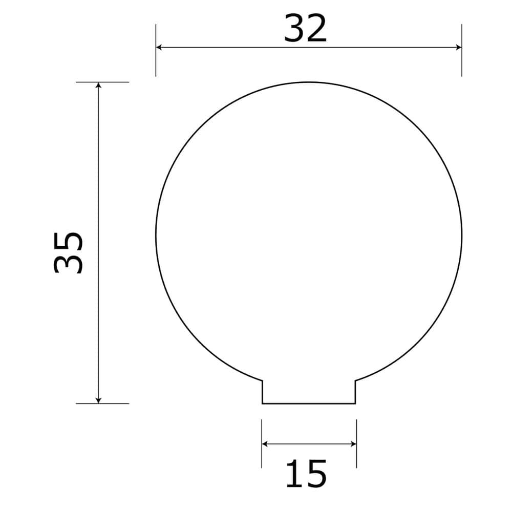 和気産業　木製つまみ　パイン　ＴＷ－３２４　３２ＭＭ
