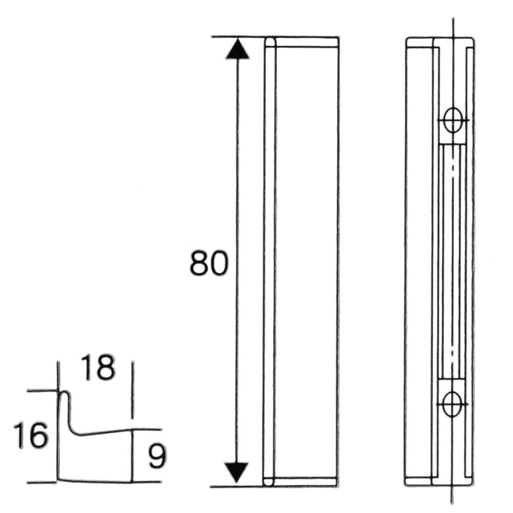 和気産業　リベルタハンドル　ＢＨ１１７０　８０ＭＭ　Ｍブラック