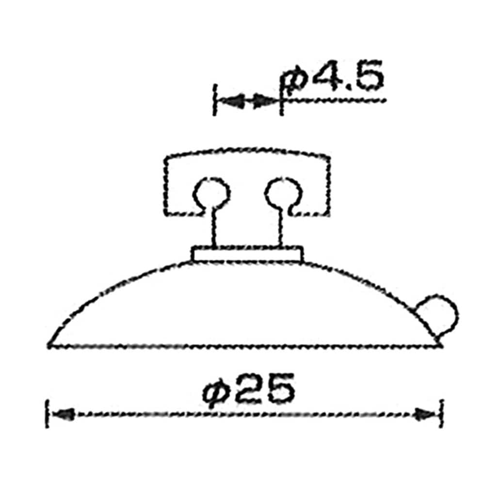 三友産業　強力ファミリー吸盤　ＨＲ－６７７　クモリヨコＴ２５