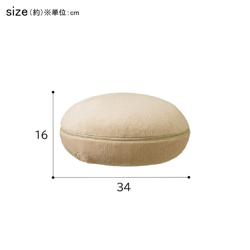 クロシオ　マッサージクッション　プチシフォン　９００６９　ベージュ