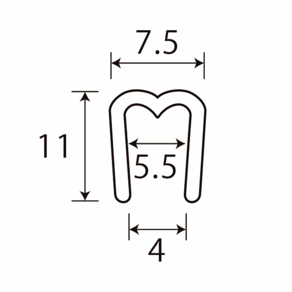 光モール　カブセ　５．５　ＮＯ．１１２　１０００ｍｍ