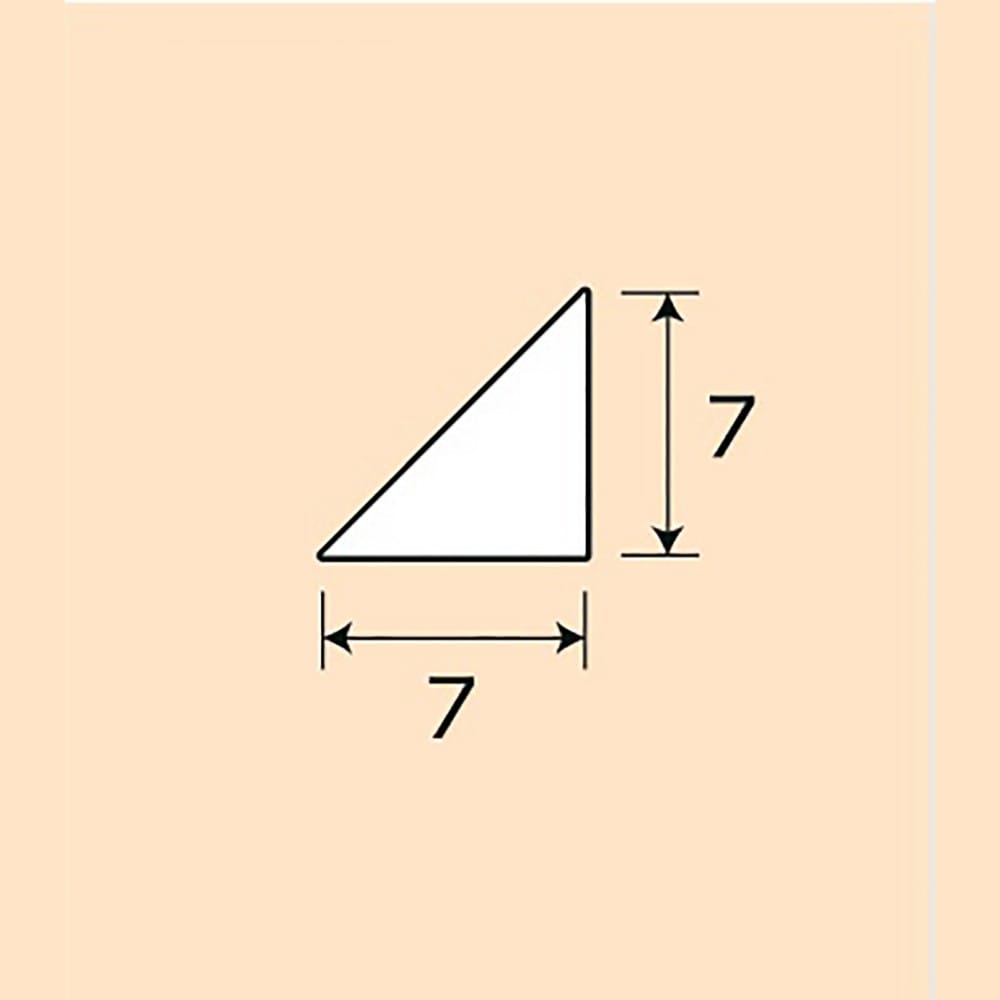 光モール　ホワイトＡＢＳ三角棒　ＮＯ．２６８　　７×７×１ｍ