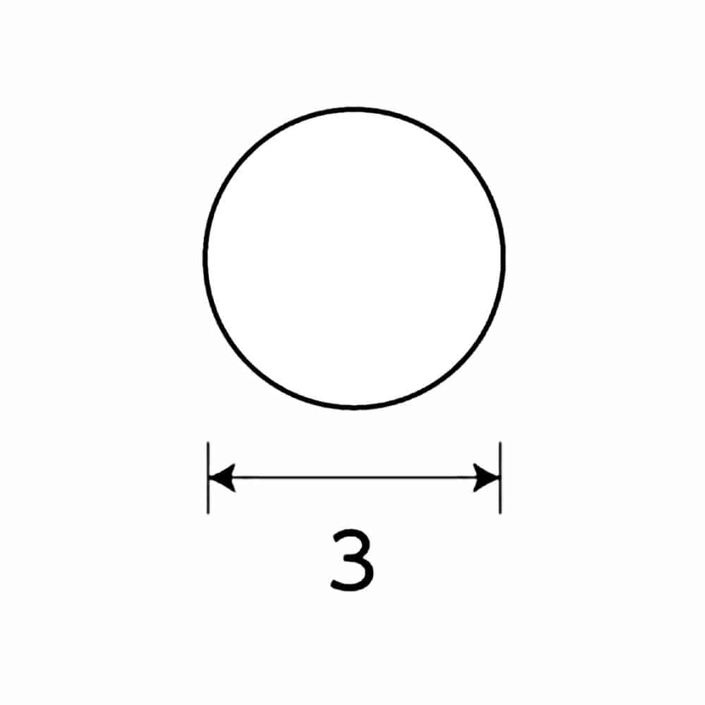 光モール　銅丸棒　３　ＮＯ．１３７５　３００ｍｍ