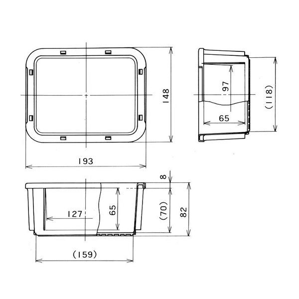 矢崎化工　コンテナ　ＰＴ－２Ｂ　ブルー PT-2B ST B10