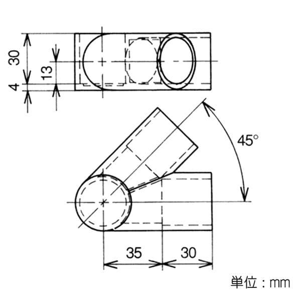 矢崎化工　イレクター　ジョイント　Ｊ－１２４Ａ　Ｓ　アイボリー