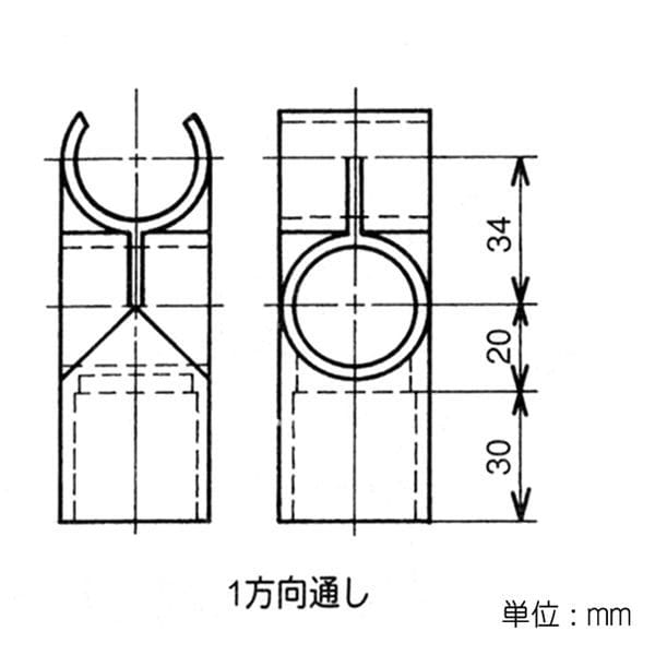 矢崎化工　イレクター　ジョイント　Ｊ－１４４　Ｓ　アイボリー