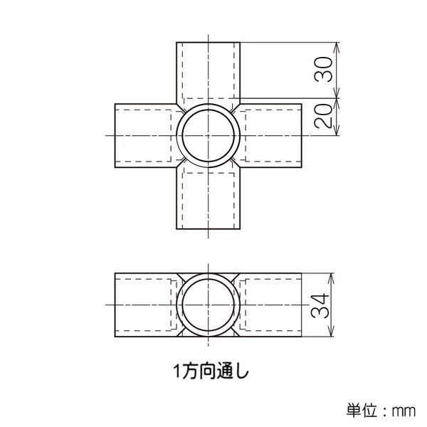 矢崎化工　イレクター　ジョイント　Ｊ－１２１Ｂ　Ｓ　アイボリー