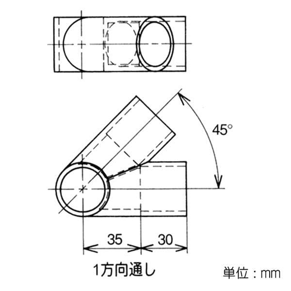 矢崎化工　イレクター　ジョイント　Ｊ－１２４Ｂ　Ｓ　アイボリー