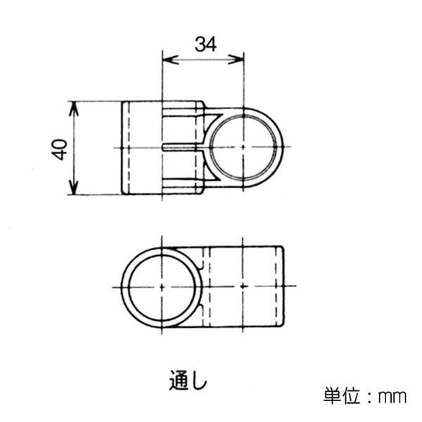 矢崎化工　イレクター　ジョイント　Ｊ－１５０Ｂ　アイボリー