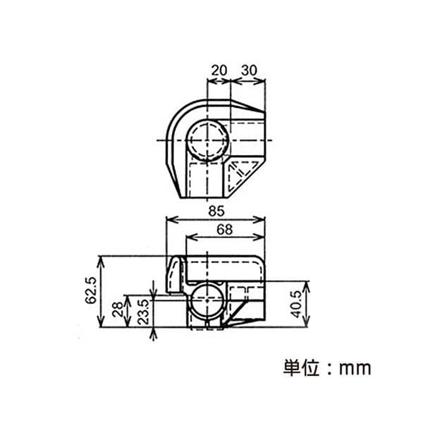 矢崎化工　イレクター　ジョイント　ＪＧ－１１Ａ　アイボリー JG-11A アイボリー