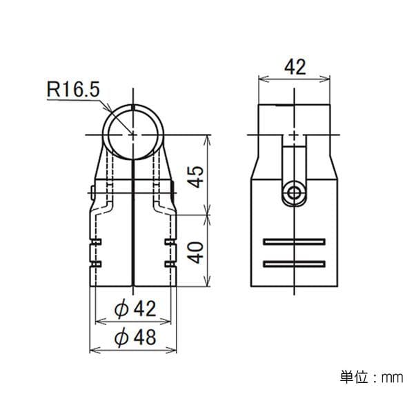 矢崎化工　イレクター　４２・２８φ異径メタルジョイント　ＬＥＪ－１Ａ 42･28φ異径メタルジョイント LEJ-1A