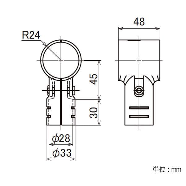 矢崎化工　イレクター　４２・２８φ異径メタルジョイント　ＬＥＪ－１Ｂ 42･28φ異径メタルジョイント LEJ-1B