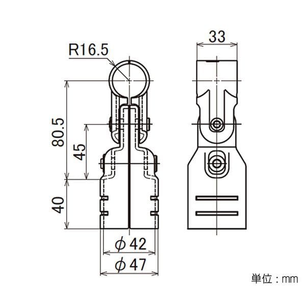 矢崎化工　イレクター　４２・２８φ異径メタルジョイント　ＬＥＪ－７Ａ 42･28φ異径メタルジョイント LEJ-7A
