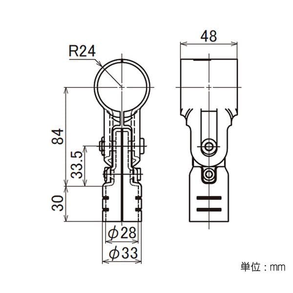 矢崎化工　イレクター　４２・２８φ異径メタルジョイント　ＬＥＪ－７Ｂ 42･28φ異径メタルジョイント LEJ-7B