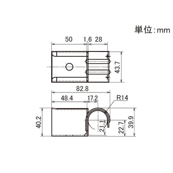 矢崎化工　イレクター　プラコン受け金具　４１ＥＦ－２０４１Ｃ　ＣＲ プラコン受け金具 41EF-2041C