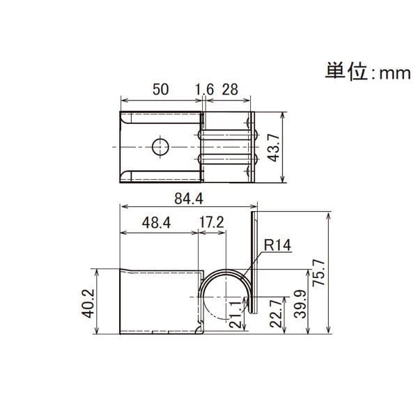 矢崎化工　イレクター　プラコン受け金具　４１ＥＦ－２０４１Ｄ　ＣＲ プラコン受け金具 41EF-2041D