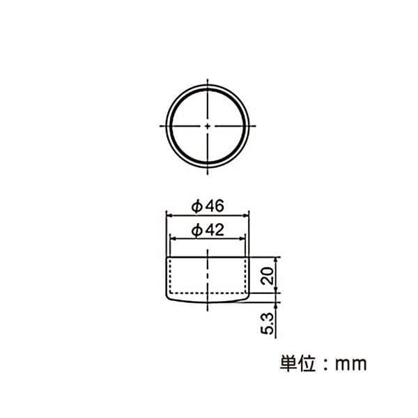 矢崎化工　イレクター　４２φジョイント　ＪＬ－４９　ブラック