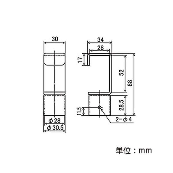 矢崎化工　イレクター　引っ掛け金具Ｂ　ＥＦ－１０１０Ｂ 引っ掛け金具B EF-1010B