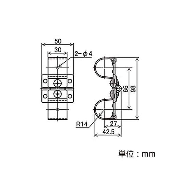 矢崎化工　イレクター　蝶番１コ入　ＥＦ－１２５４