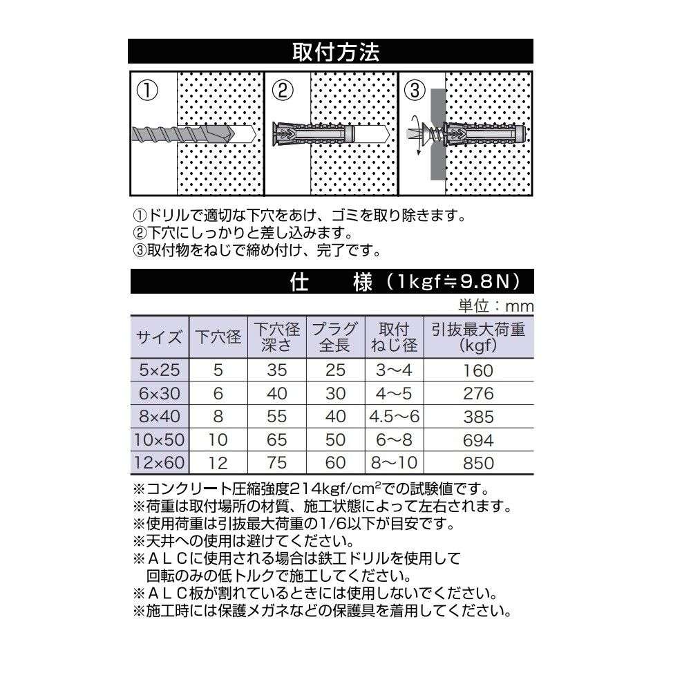八幡ねじ フルシダープラグ X1 MP 5×25 （35本入り） 5×25