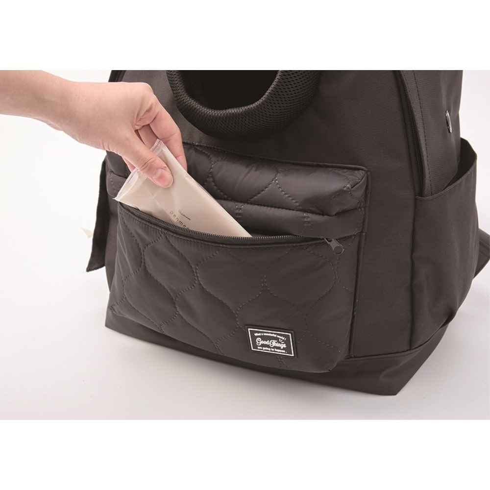LIFELEX　顔出しリュック　ブラック　ＳＳ１２－５５５１