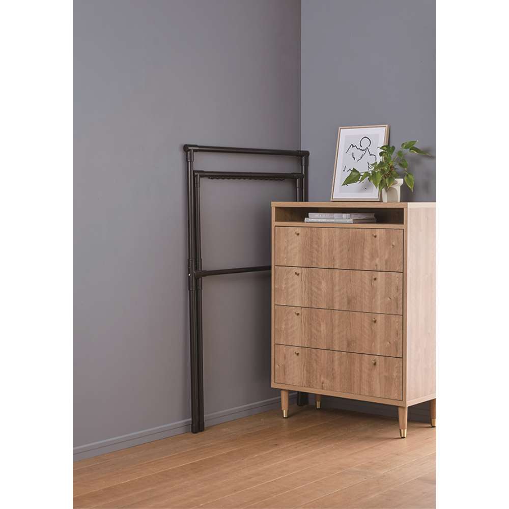 LIFELEX　伸縮室内Ｘ型物干しブラック　ＷＥＨ２１－００２４ ブラック