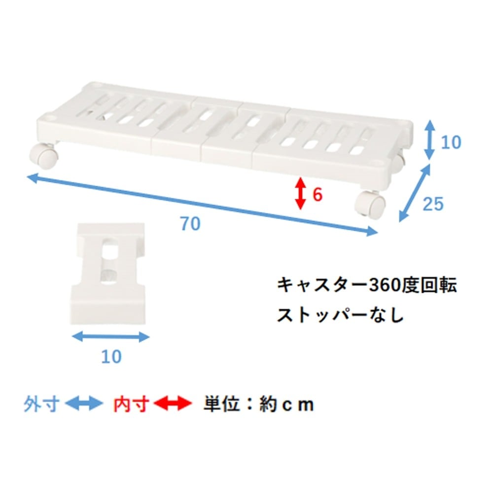 LIFELEX　クローゼット収納　キャリー小　ＫＣ２１－３６６０ 小